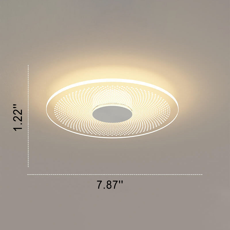 Minimalistischer runder quadratischer LED-Deckenleuchte aus Acryl 