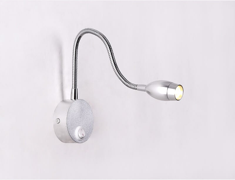 Modern Flexible Hose Spotlight 1-Light LED Wall Sconce Lamp