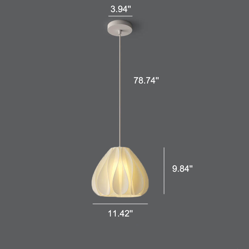 Pantalla impresa en 3D de geometría nórdica, luz colgante de 1 luz 