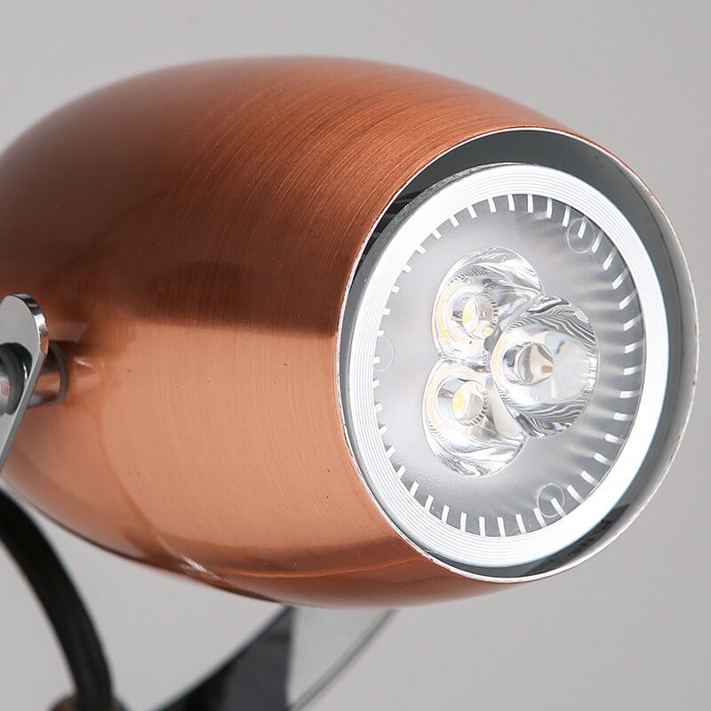 Modern Rose Gold Adjustable 1-Light LED Desk Lamp