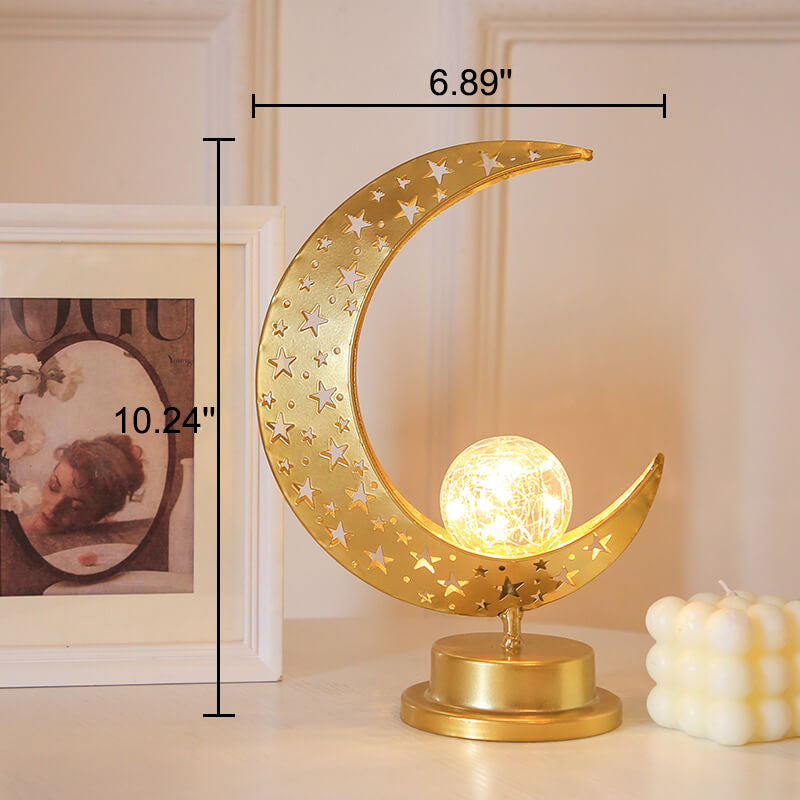 Muslim Eid Moon Castle LED Night Light Decorative Table Lamp