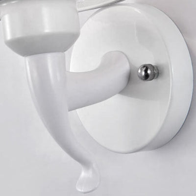 Modern Column Floral Shade 1-Light Wall Sconce Lamp