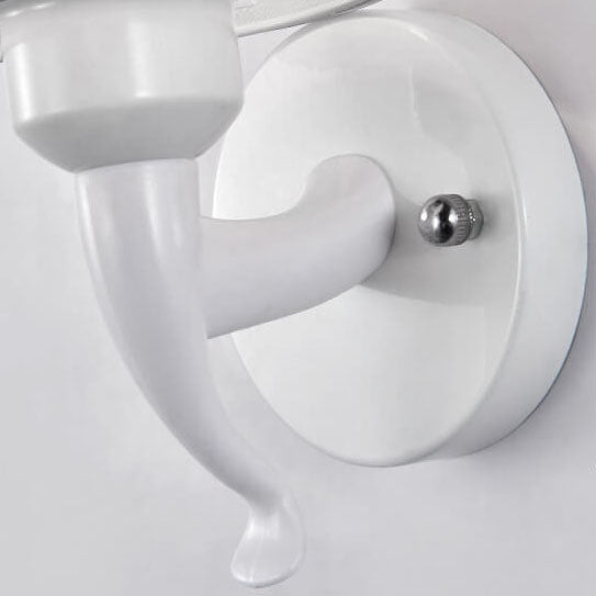 Modern Column Floral Shade 1-Light Wall Sconce Lamp