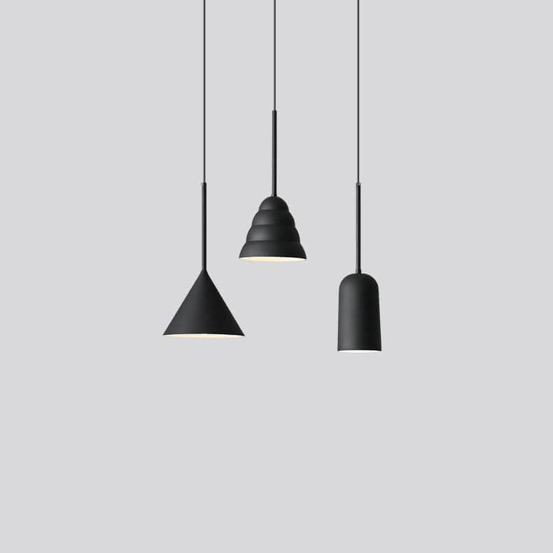 Modern Minimalist Macaron Geometric Metal 1-Light Pendant Light