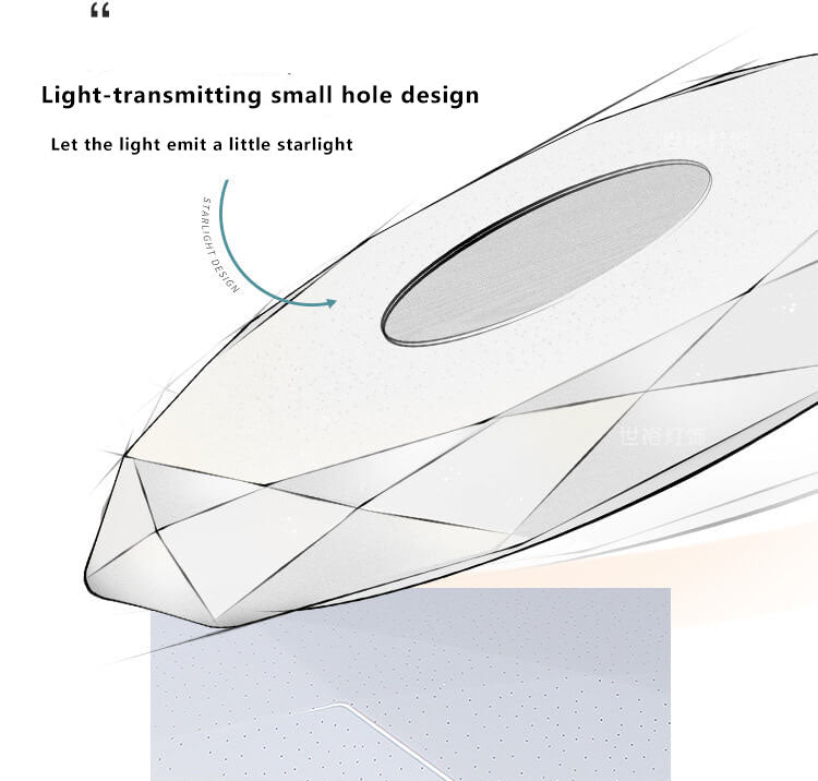 Nordic Solid Wood Acrylic Round 1-Light LED Flush Mount Ceiling Light