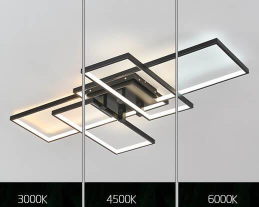 مصباح سقف LED مستطيل من الألومنيوم بتصميم عصري مبتكر 