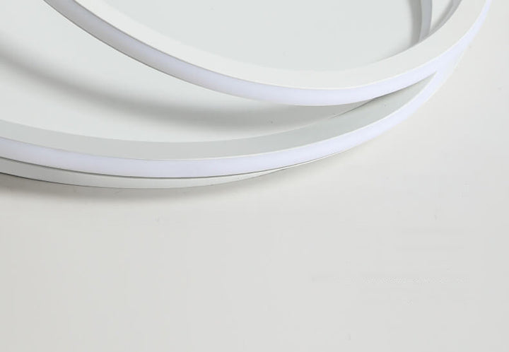 Modern Minimalist Double Circle LED Flush Mount Ceiling Light