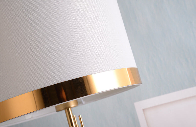 Nordic Luxury Fabric Marble Base 1-Light Table Lamp