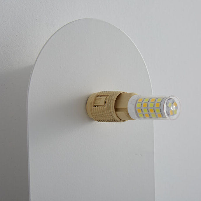 Nordischer minimalistischer Glasring Sockel 1-Licht Wandleuchte 