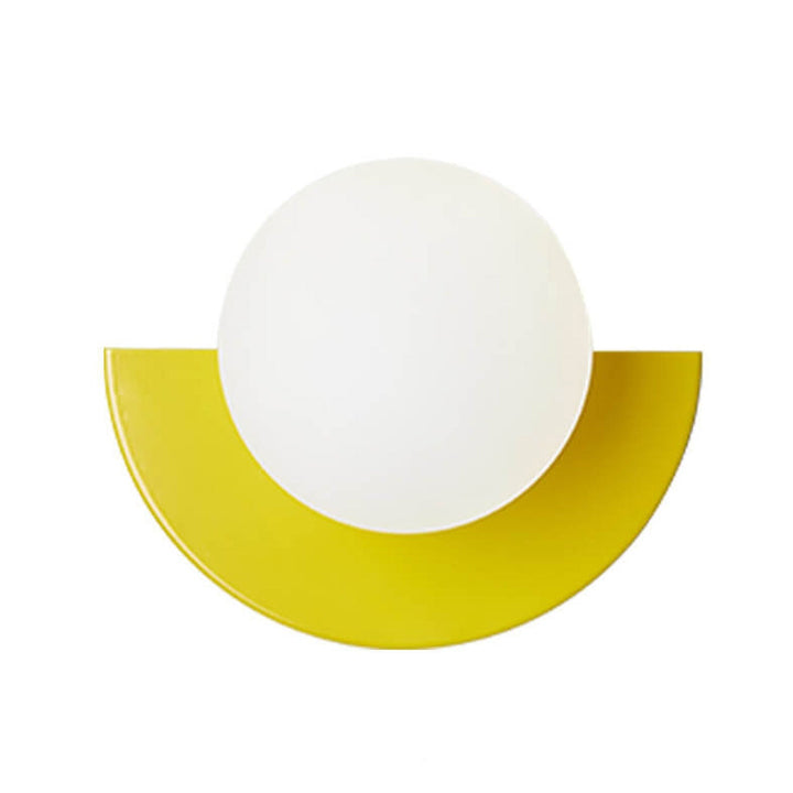 Moderne minimalistische Glas-Kugelförmige bunte Halbkreis-Design 1-Licht Wandleuchte 