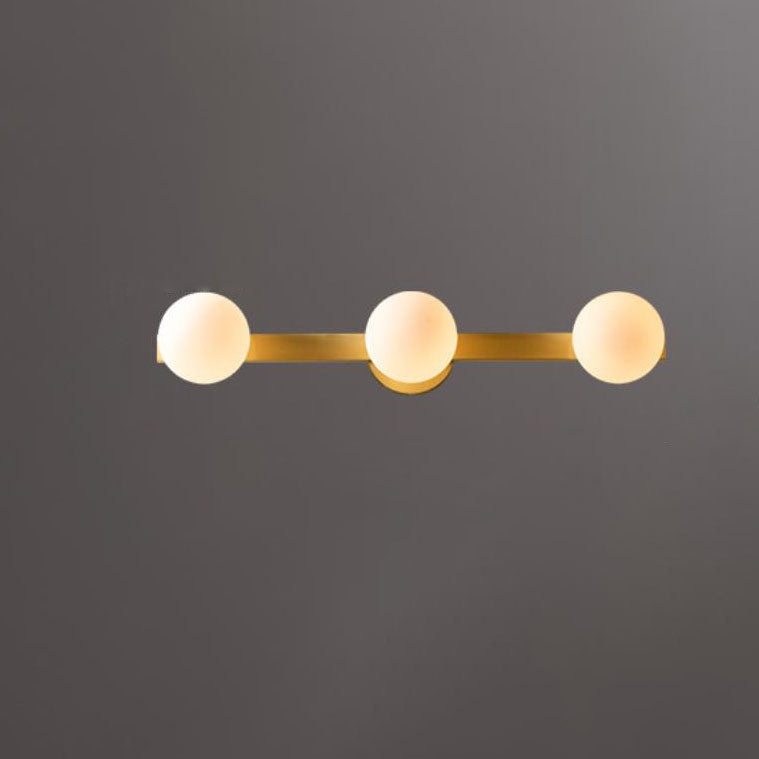 Modern Minimalist Orb 2/3-Light All-copper Glass Wall Sconce Lamp