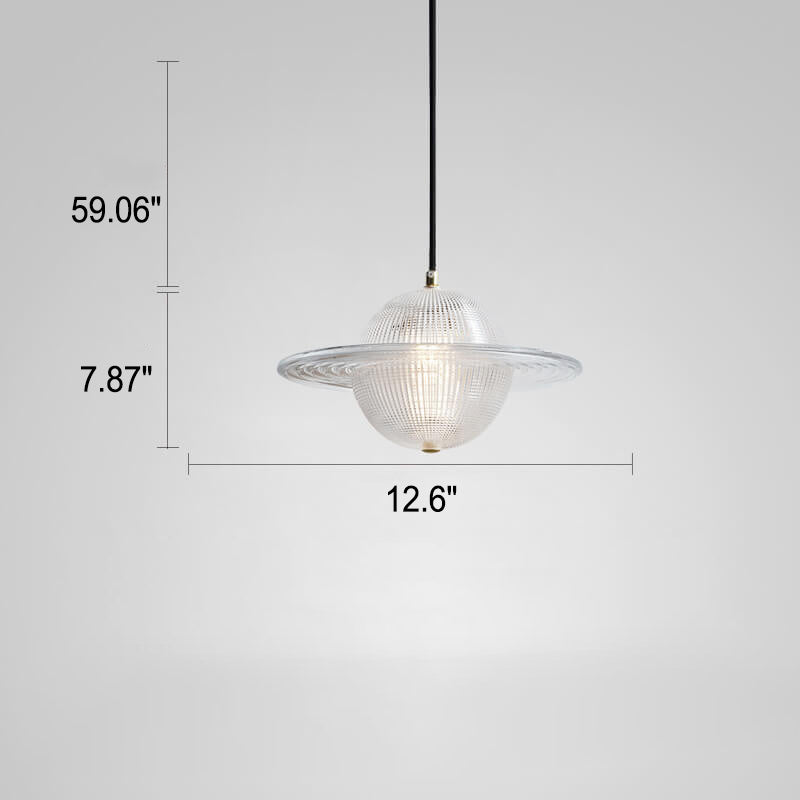 Lampe suspendue LED au design créatif en verre nordique 