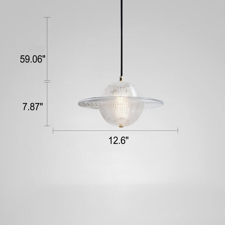 Lampe suspendue LED au design créatif en verre nordique 