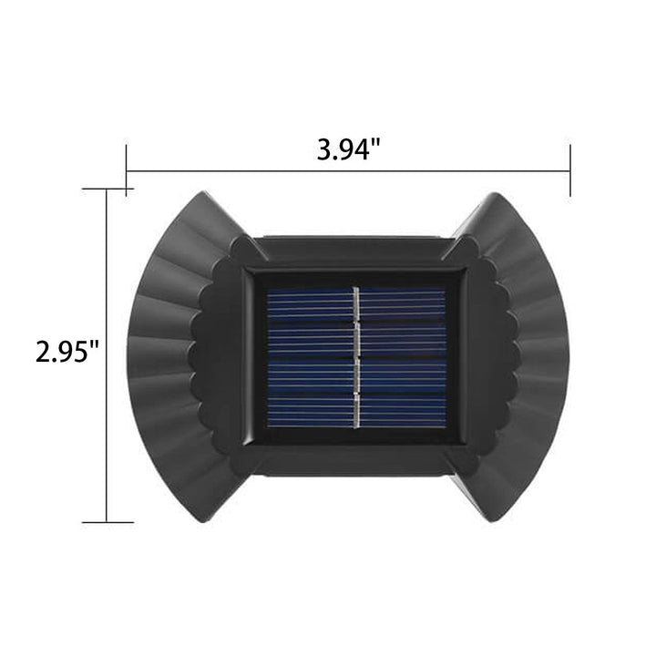 Solar wasserdichtes Gehäusedesign LED Außenwandleuchte 