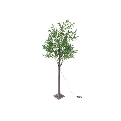 Lumière décorative moderne créative à feuilles d'olivier LED simulation plantes 