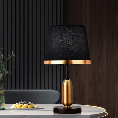 Lampe de Table 1 Lumière en Tissu Rétro Européen 