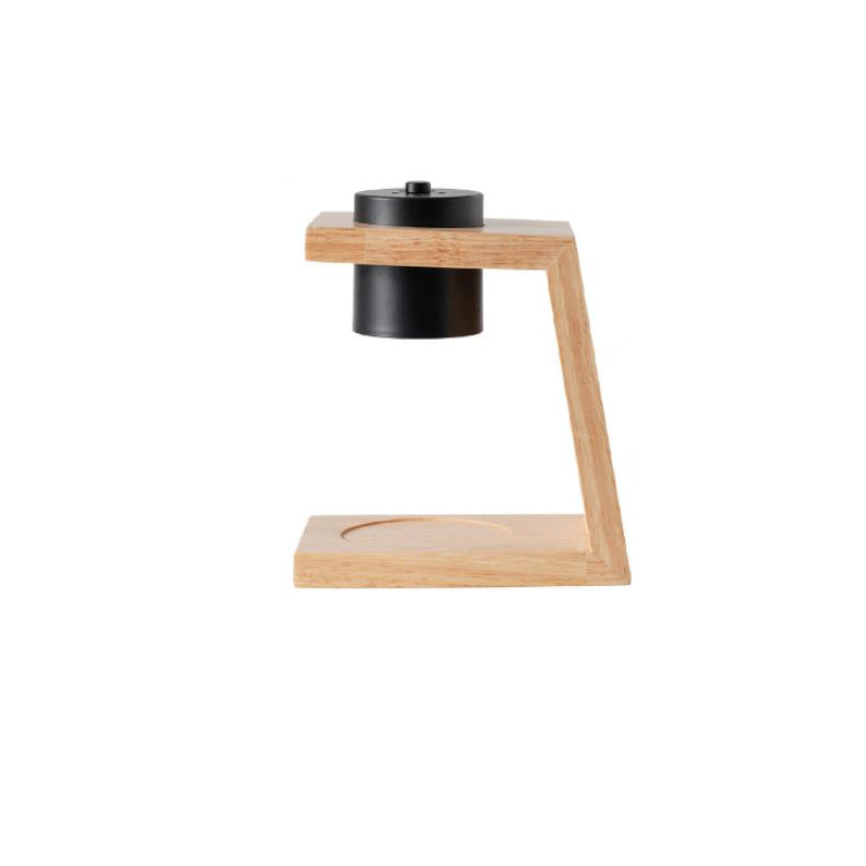 Moderner einfacher Lampenkopf aus massivem Holz, verstellbare LED-Tischlampe mit schmelzendem Wachs 
