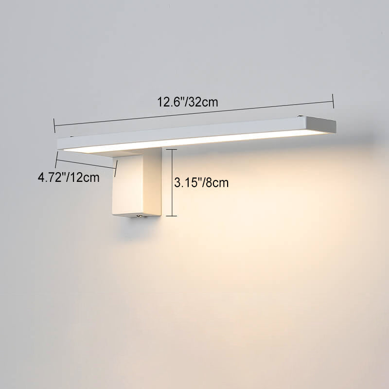 Moderne minimalistische dekorative rechteckige Eisen-Acryl-LED-Wandleuchte 
