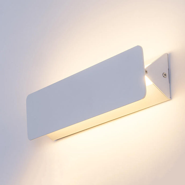 Simple Rectangular Aluminum 1-Light LED Wall Sconce Lamp