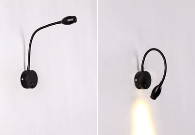 Modern Flexible Hose Spotlight 1-Light LED Wall Sconce Lamp
