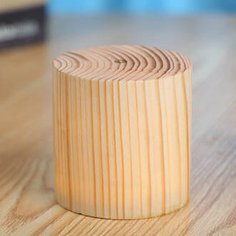 Lámpara de Mesa Táctil LED de Madera Creativa 