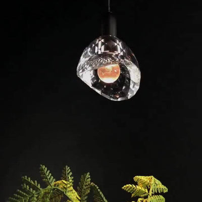 Modern Creative Dome Crystal Copper LED Pendant Light