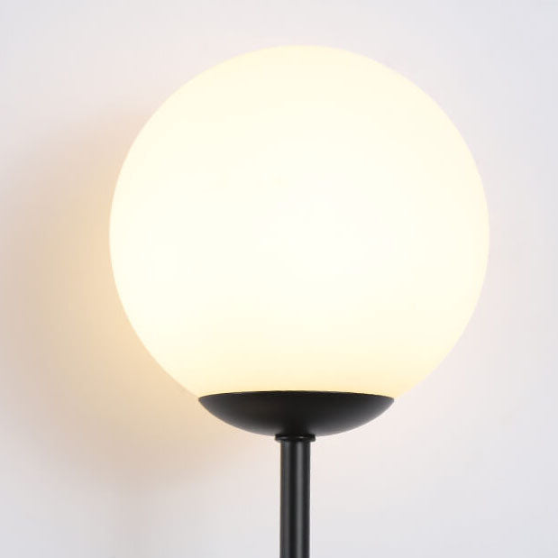 Modern Round Glass Ball Silicone Hose 1-Light Wall Sconce Lamp