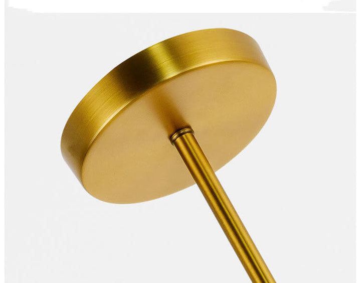 Moderne minimalistische 1-flammige Pendelleuchte aus Eisen und Glas in Blumenform mit Blütenblatt-Design für das Wohnzimmer 
