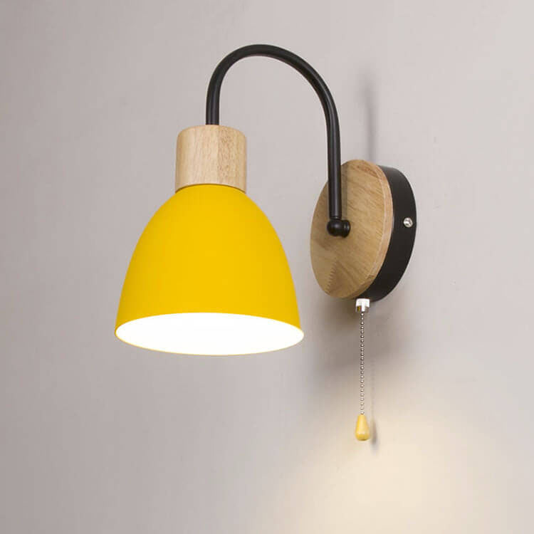 Nordic Macaron 1-Light Zipper Switch Wall Light