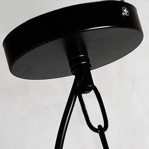 Vintage Oval Droplet Holzfurnier Holz 1-Licht Pendelleuchte 