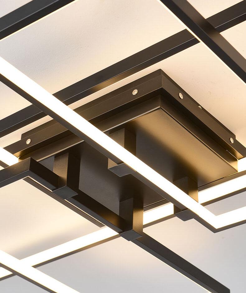 مصباح سقف LED مستطيل من الألومنيوم بتصميم عصري مبتكر 