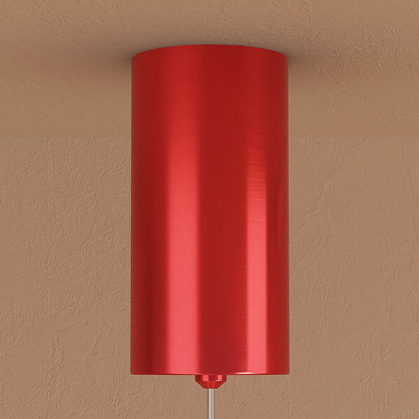 Nordic Light Luxury Glass Round Ball Red Base LED-Kronleuchter 