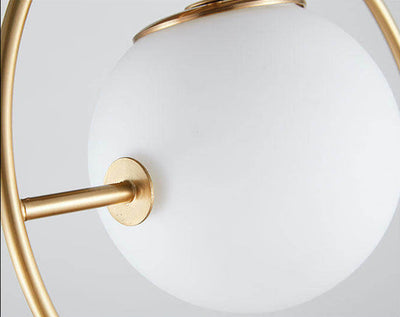 Nordic Creative Circle Ball Glass 1-Light LED Pendant Light