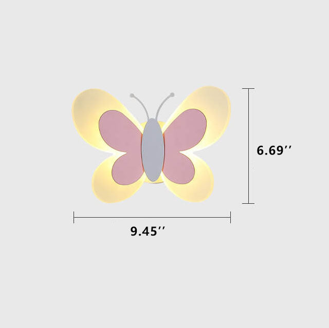 Creative Butterfly Acrylic 1-Light LED Wall Sconce Lamp