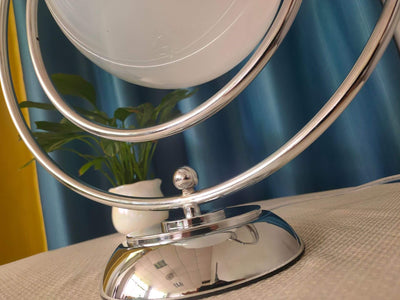 Vintage Glass Rotating Moon 1-Light LED Table Lamp