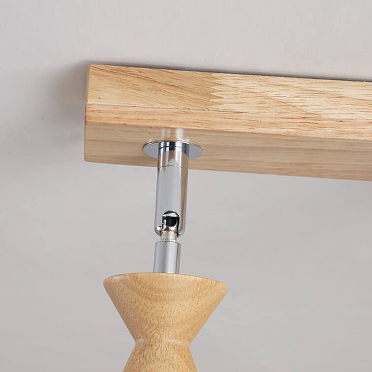 Macaron Cone Shade 3-Light Semi-Flush Mount Ceiling Light