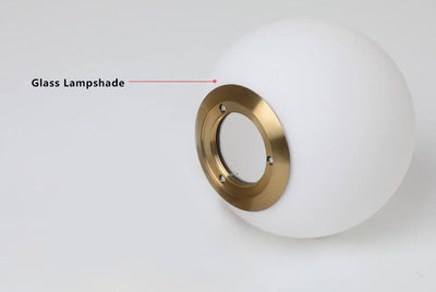 Postmodern Hanging Glass Ball 1-Light Pendant Light