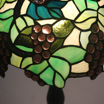 Tiffany Rustic Fruit Stained Glass 1-Light Table Lamp