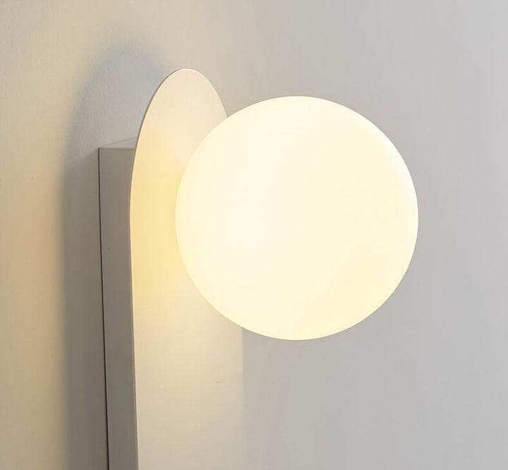 Nordischer minimalistischer Glasring Sockel 1-Licht Wandleuchte 