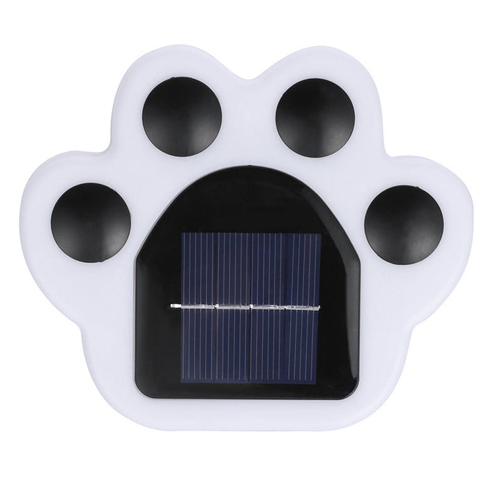 Luz enterrada de jardín de césped redonda LED solar para exteriores en forma de pata de oso 