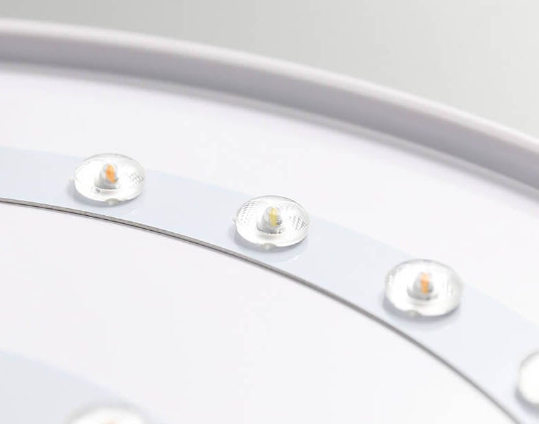 Moderne runde mehrschichtige LED-Deckenleuchte aus Acryl für die bündige Montage 