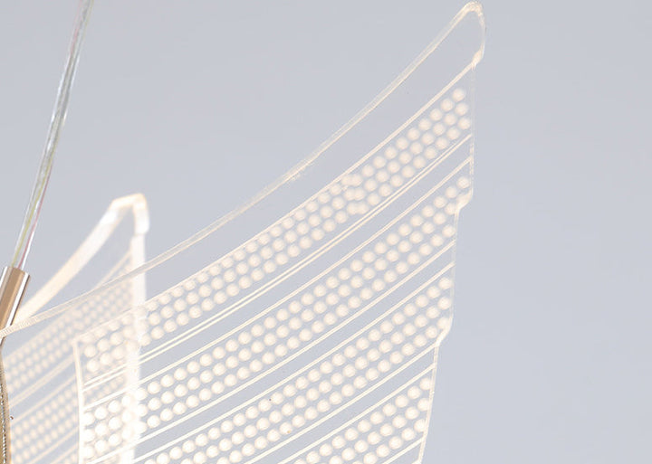 Moderna lámpara colgante de LED de acrílico con diseño de cisne creativo 