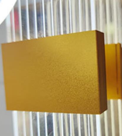 مصباح حائطي LED من الألومنيوم الأكريليكي المنحني الحديث 
