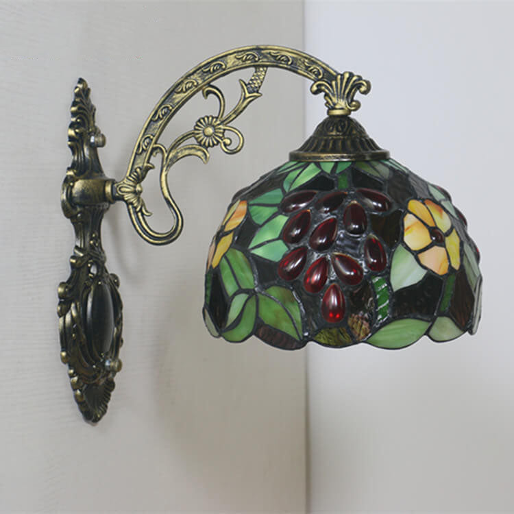 Tiffany Buntglas Traube 1-Licht Wandleuchte 