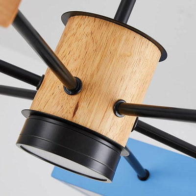 Nordic Building Blocks Geometry 4-Light Chandelier