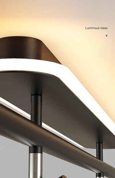 Modern Minimalist Tubular 5-Light LED Track Light