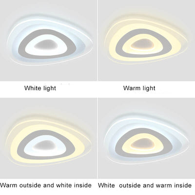 Moderne dreieckige LED-Deckenleuchte aus Acryl 