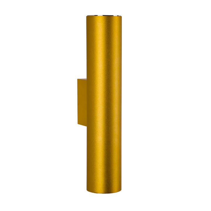 Modern Minimalist Round Aluminum Cylindrical 2-Light Wall Sconce Lamp For Bedroom