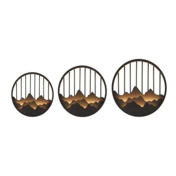 Applique murale étanche à LED ronde pour extérieur au design moderne 