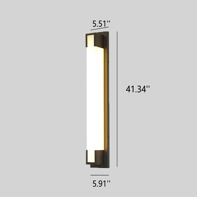 Simple Long Strip LED Outdoor Waterproof Wall Sconce Lamp